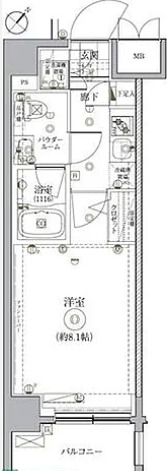 東武伊勢崎線 曳舟駅 徒歩9分 8階建 築10年の間取り写真