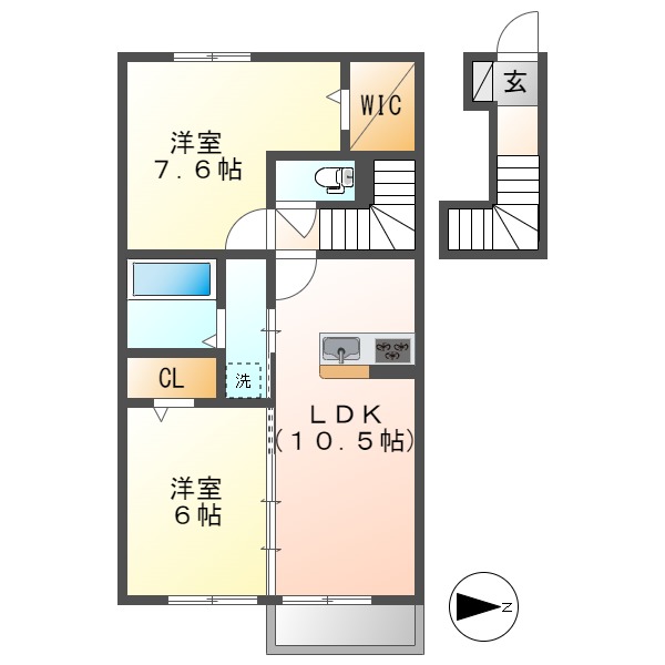 D room141IIの間取り写真