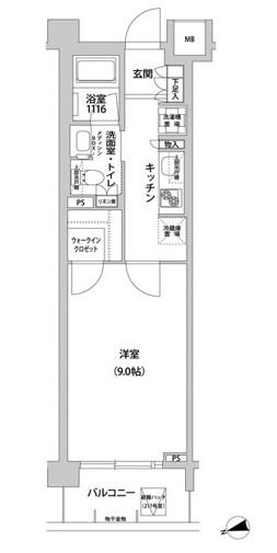 コンフォリア目黒青葉台の間取り写真