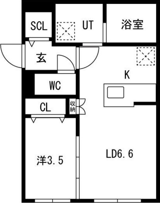 地下鉄南北線 麻生駅 徒歩2分 4階建 築1年の間取り写真