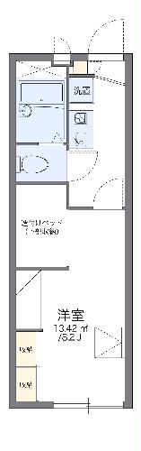 レオパレスフラワーヒル大黒田の間取り