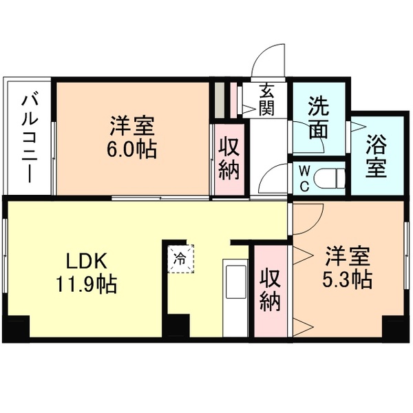 ベルトピア富山　Iの間取り