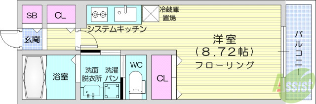 ルミエール日泉の間取り