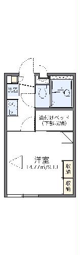 レオパレスヴンダバーの間取り