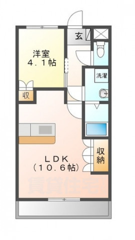 摂津市新在家のマンションの間取り