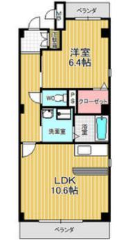 名古屋市緑区鳴丘のマンションの間取り