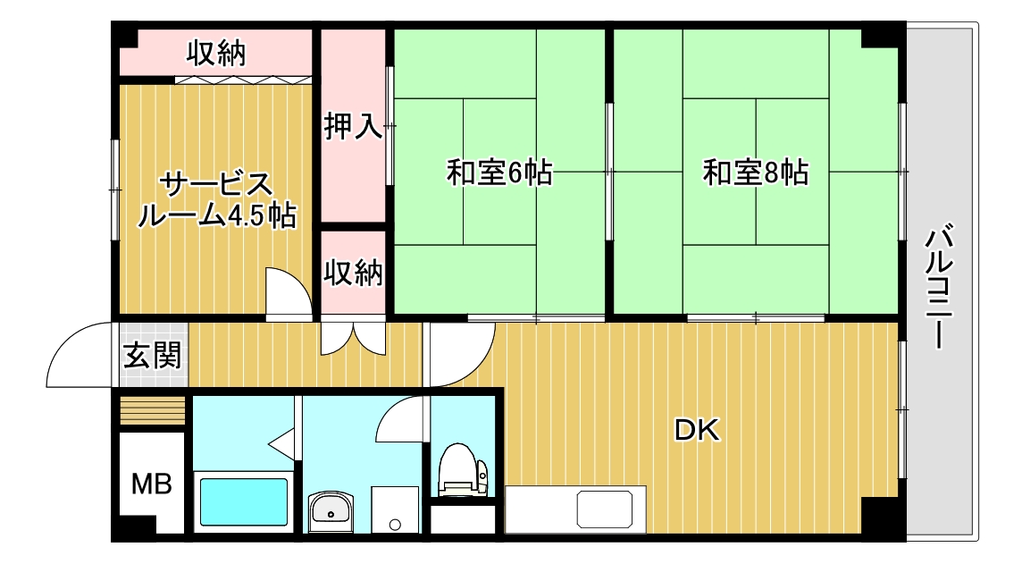 グリーンハイツ米山の間取り