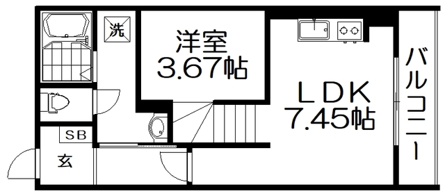 キャルムコート交野２番館の間取り