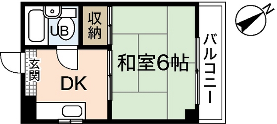 広島市西区楠木町のマンションの間取り