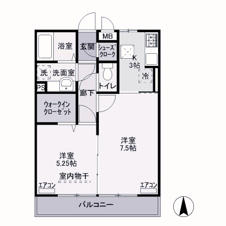 サンライトレジデンス駒形の間取り