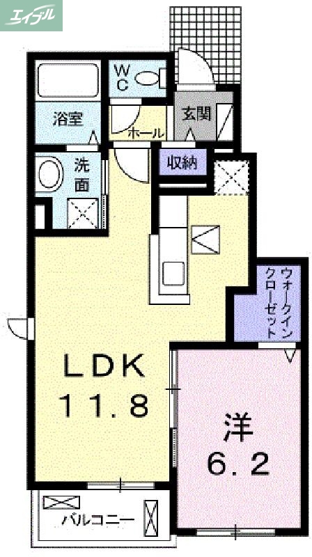 コンシェルジュ福富Iの間取り