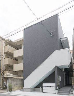 堺市北区中長尾町のアパートの建物外観