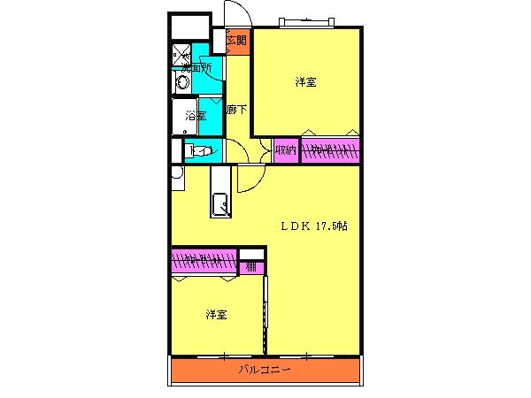 オアシス籠原の間取り