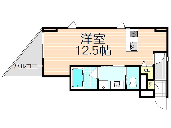 エスティメゾン西天満の間取り