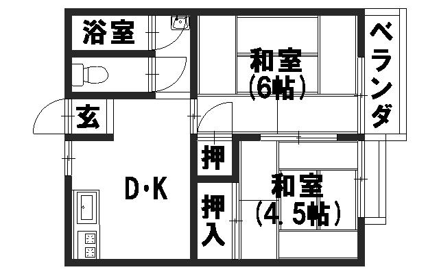 三丁目ハイツの間取り