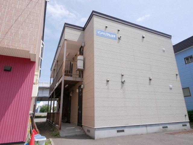 札幌市北区太平四条のアパートの建物外観