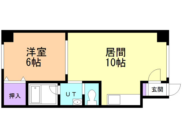 函館市栄町のマンションの間取り