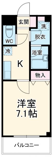 羽島市舟橋町のマンションの間取り