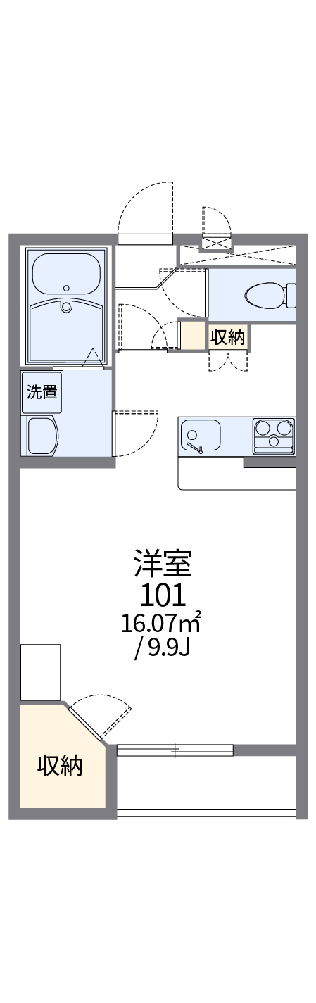 レオパレスケリュスBの間取り