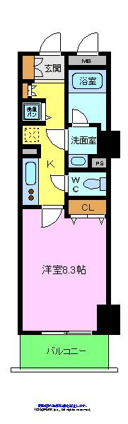 セントラル堺東の間取り