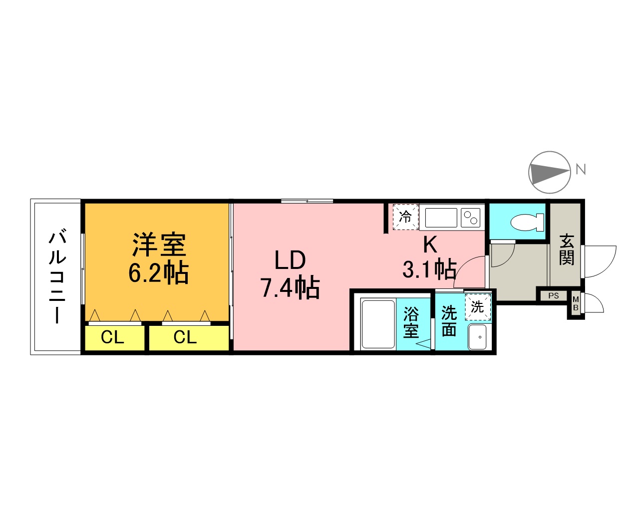 【フジパレスさくらの間取り】