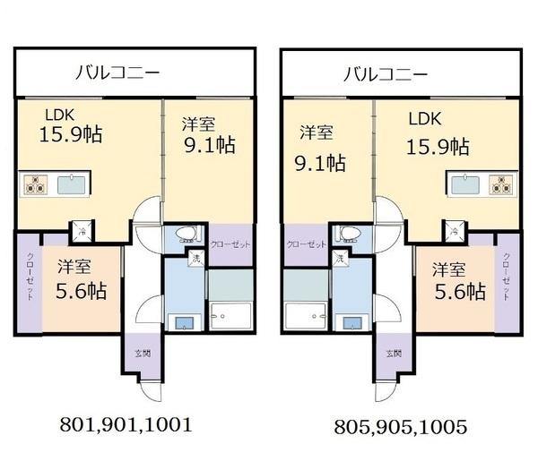 【フォンテーヌ彦根の間取り】