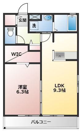 横浜市戸塚区下倉田町のアパートの間取り