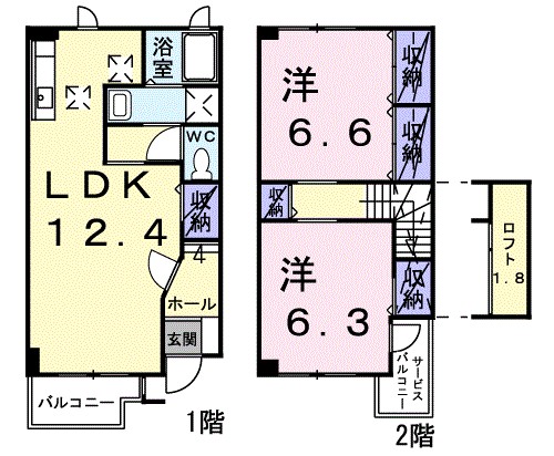 【ソレアードIの間取り】