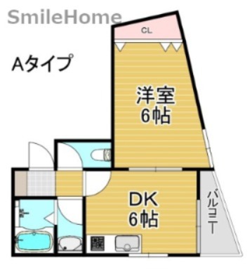 ファミールJTS粉浜の間取り