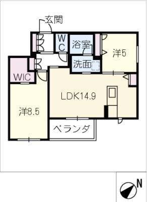 アーシャ太閤の間取り