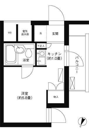 【コスモリード駒沢大学の間取り】