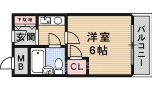 茨木市西河原のマンションの間取り