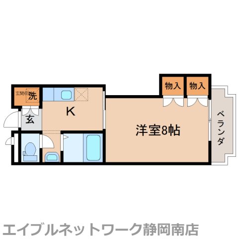 藤枝市瀬戸新屋のマンションの間取り