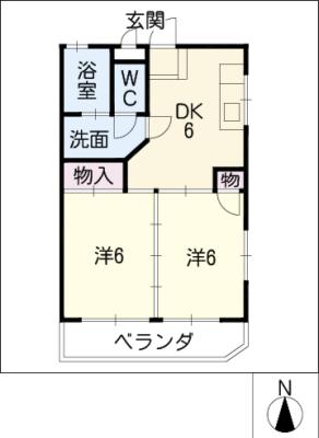 塩池ハイツの間取り