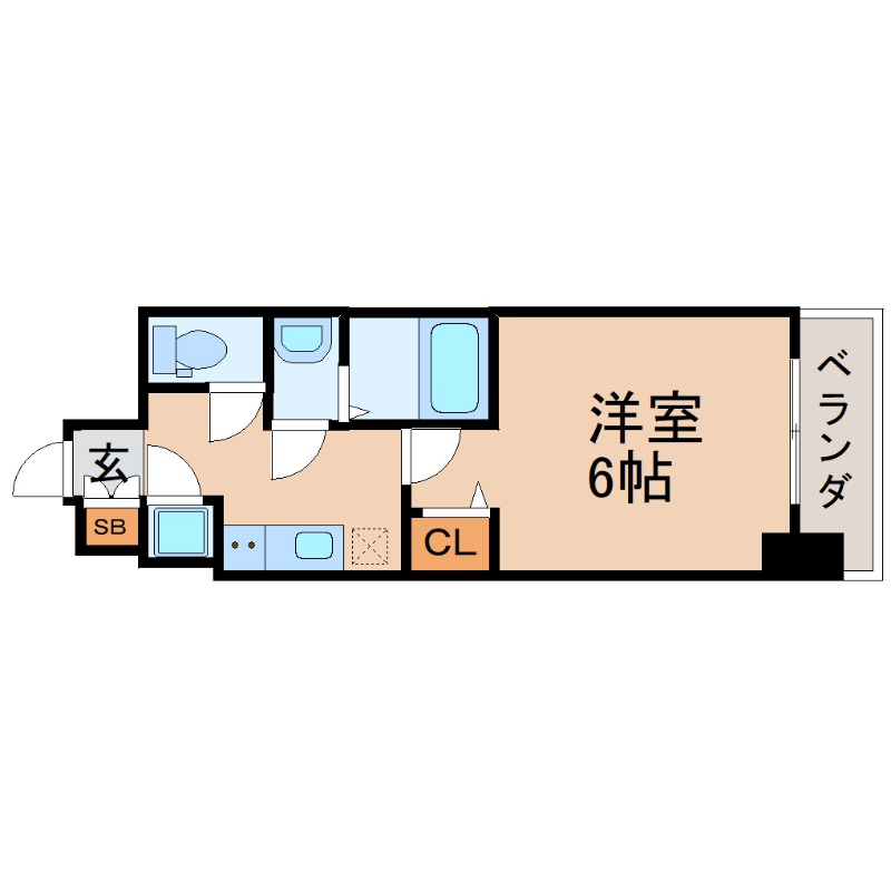 尼崎市杭瀬本町のマンションの間取り