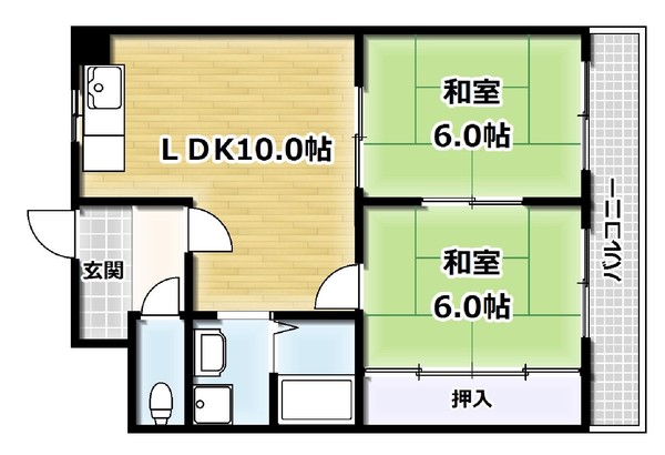 脇田建設ビルの間取り