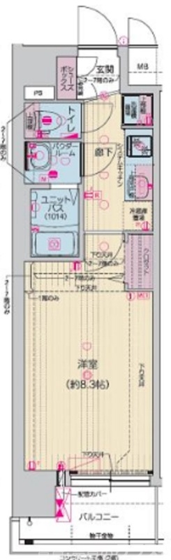 プレサンスTHE KYOTO東福寺EASTの間取り