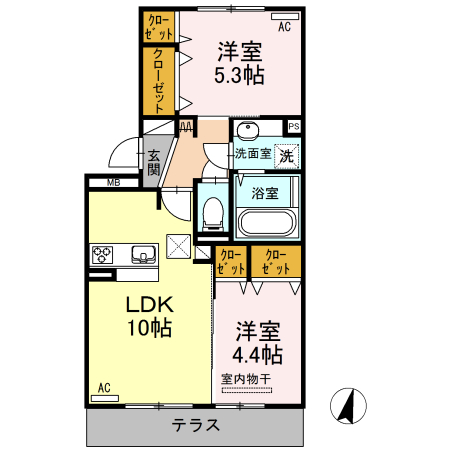 ハイムセラ大津駅前の間取り