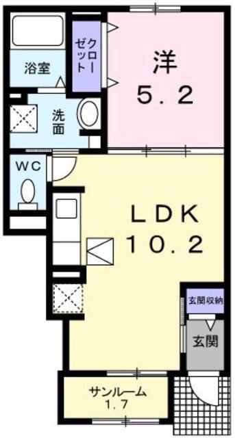 ローレル　福崎新の間取り