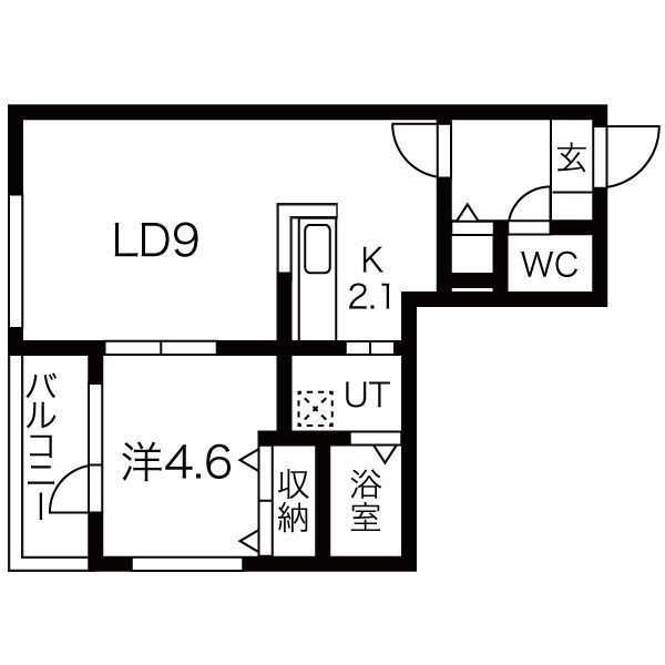 Ｔｒｅｖｅｎｔｉ美術館西の間取り