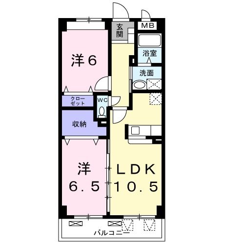 多治見市明和町のマンションの間取り