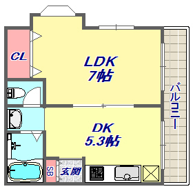 ダンディライオン御影北の間取り