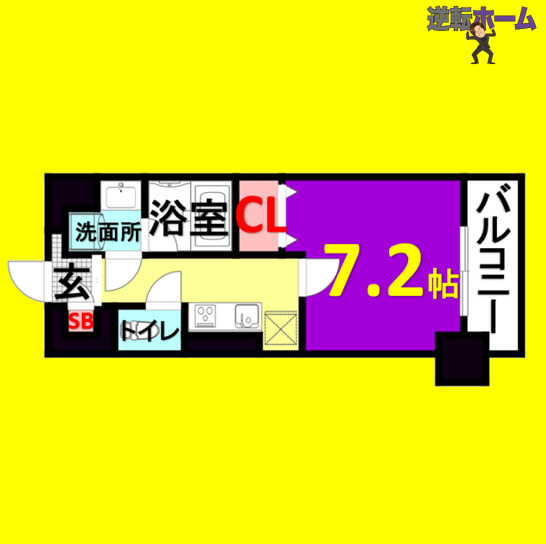 名古屋市中川区花池町のマンションの間取り