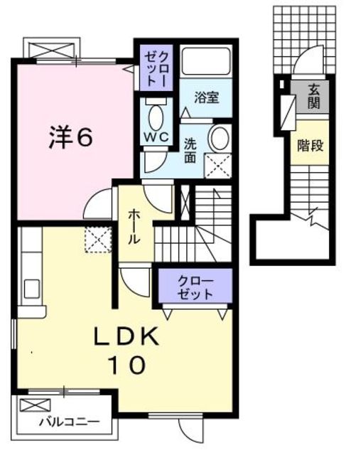 西多摩郡瑞穂町大字石畑のアパートの間取り