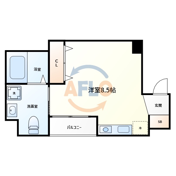 【大阪市住吉区東粉浜のマンションの間取り】