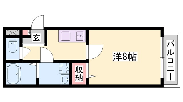 プランドール飾磨の間取り