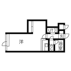 札幌市中央区南四条東のマンションの間取り