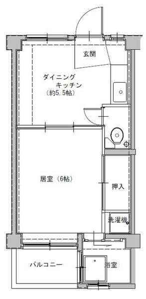 ビレッジハウス葛ノ葉8号棟の間取り