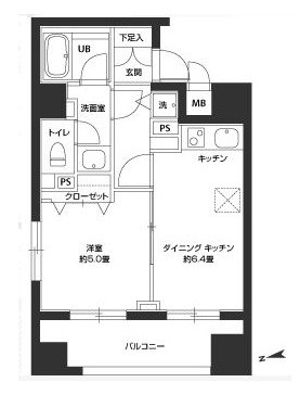 カスタリア新富町の間取り