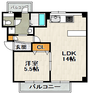 View　Terrace　売布II（ビューテラス売布II）の間取り